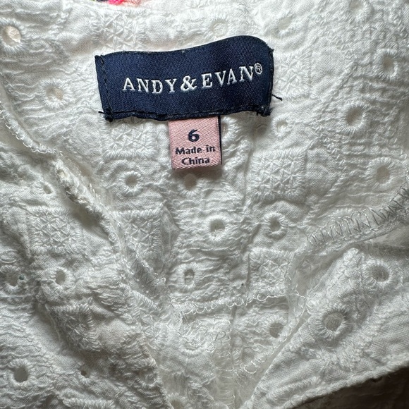 Andy and Evan eyelet swimsuit cover up size 6 - Picture 3 of 3